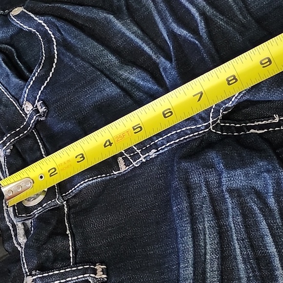 NWOT Twentyone Black by Rue 21 Bling Boot Cut Jeans Size 3/4 - Picture 9 of 13